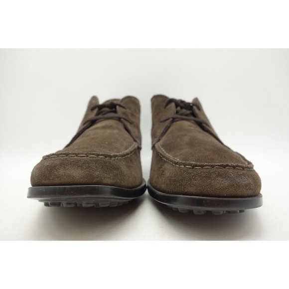 Tods Brown Leather Casual Lace Up Chukka Driving Ankle Boots Shoes Men\'s 7.5 main image 9